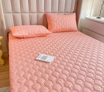 Protector De Colchon Impermeable + Fundas de Almohada de Regalo